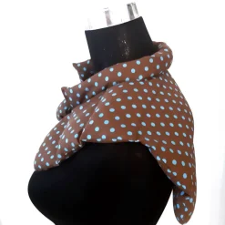 Sale Afrosteff Nacken- und Schulterwärmekissen mit Dinkelfüllung braun Polka Dots