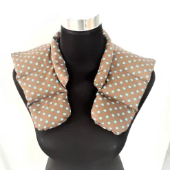 Sale Afrosteff Nacken- und Schulterwärmekissen mit Dinkelfüllung braun Polka Dots