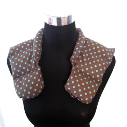 Sale Afrosteff Nacken- und Schulterwärmekissen mit Dinkelfüllung braun Polka Dots