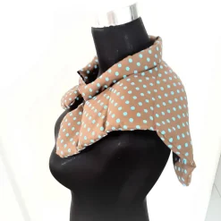 Sale Afrosteff Nacken- und Schulterwärmekissen mit Dinkelfüllung braun Polka Dots