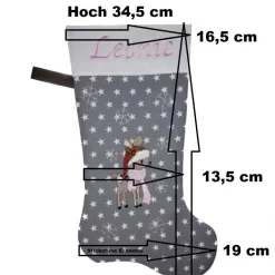 Clearance Stickstube Eckental Nikolausstiefel mit Name Samuel