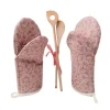 Topflappen^Afrosteff Ofenhandschuhe 2-er Set "Herbstlaub", Topfhandschuhe