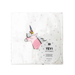 AmOlenDiek Papierservietten Einhorn-Motiv 20 Stück