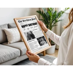 Alleliebe Personalisierte Geburtstagszeitung für die beste Freundin – Einzigartiges Geschenk