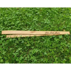 AlexandrasKreativwerkstatt personalisierte Grillzange / Würstchenzange / 39cm / Eiche geölt