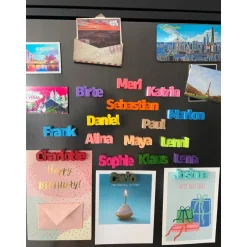 3DLukele Personalisierte Kühlschrankmagnete /  Namen / Für Magnettafeln oder magnetische Oberflächen / Geschenk/ Geburtstag / ein