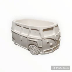 Sale Handmade Crafting Pflanzenschale Dekoschale Blumengefäß "VW Bulli" Auto VAN Raysin Keraflott