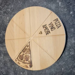Best Eingebrannt Pizzabrett personalisiert für Pizzaliebhaber und Italienfans, handgebrannt mit Motiv und Spruch | Holzbrett Pizza