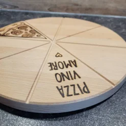 Best Eingebrannt Pizzabrett personalisiert für Pizzaliebhaber und Italienfans, handgebrannt mit Motiv und Spruch | Holzbrett Pizza