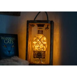 Laternen^green4upcycle Plantation XO Rum Glasflasche Flaschenlampe Flaschenlaterne Lampe Laterne mit 40 LED, warm, Dekolampe, Geschenk