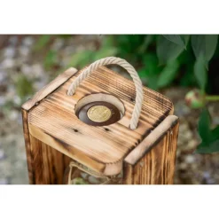 Laternen^green4upcycle Plantation XO Rum Glasflasche Flaschenlampe Flaschenlaterne Lampe Laterne mit 40 LED, warm, Dekolampe, Geschenk