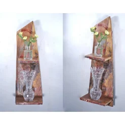 Wandregale^Schlüter Home Design Regal aus Treibholz, buntes Regal aus massives Bohlen, außergewöhnliches Design, Wandschmuck, Wohndeko, Möbel, nachhalti