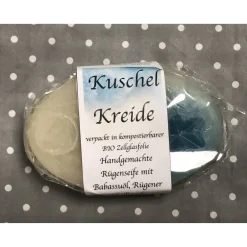 Bonaventura by Heide Dathe Rügener "Kuschelkreide" mit Heilkreide und Babassuöl * 100 g Stück * Sassnitzer Manufaktur "Inselseifen"
