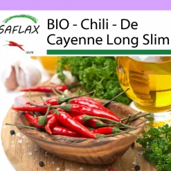 Best SAFLAX - BIO - Chili - De Cayenne Long Slim - 10 Samen - Capsicum annuum