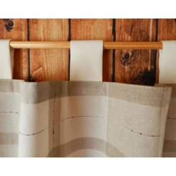 Best Handmade-Haus Scheibengardine mit Schlaufen - dichtes Gewebe