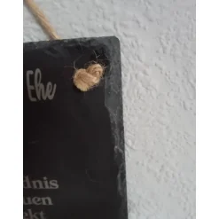 Allerlei Dekorei Schiefertafel "Eherezept"
