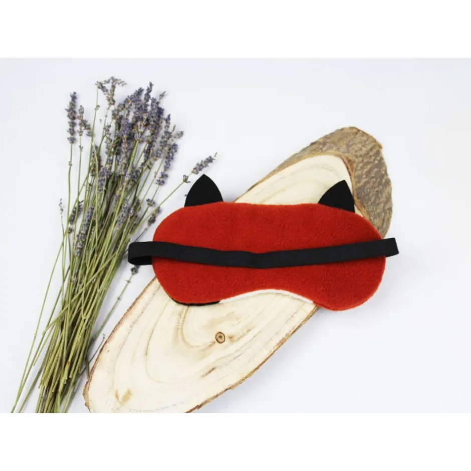 Best DieSchnukkis Schlafmaske, Schlafbrille Meerschweinchen aus Fleece Augenbinde Frauen Kinder Augenmaske Reisemaske Männer