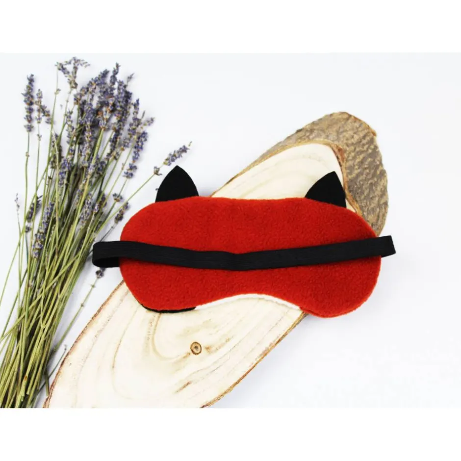 Best DieSchnukkis Schlafmaske, Schlafbrille Meerschweinchen aus Fleece Augenbinde Frauen Kinder Augenmaske Reisemaske Männer