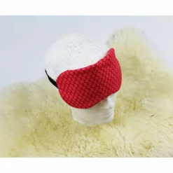 DieSchnukkis Schlafmaske, Schlafbrille rote Blümchen Reise-Zubehör Reise-Accessoire Spa-maske Augenbinde