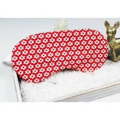 Best DieSchnukkis Schlafmaske, Schlafbrille rote Blümchen Reise-Zubehör Reise-Accessoire Spa-maske Augenbinde
