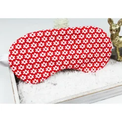 Best DieSchnukkis Schlafmaske, Schlafbrille rote Blümchen Reise-Zubehör Reise-Accessoire Spa-maske Augenbinde