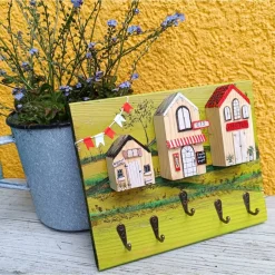 GIDDIS FILZBOUTIQUE Schlüsselboard , 24,5x19,5cm, Holzarbeit