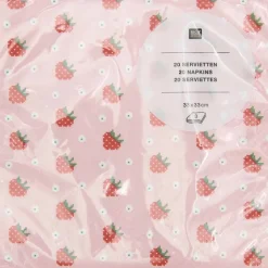 AmOlenDiek Servietten Erdbeeren