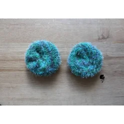 *Bastellieschen* Spülschwamm gestrickt aus Bubble Garn (2 Stück)
