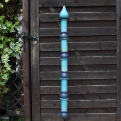Best Neuton Keramik Stele aus Keramik schlanke Form türkis schwarz Gartenkeramik frostfest