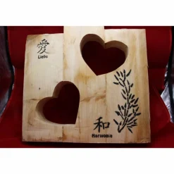 Dragonpanda kreativ Stele mit Herzen 3-teilig