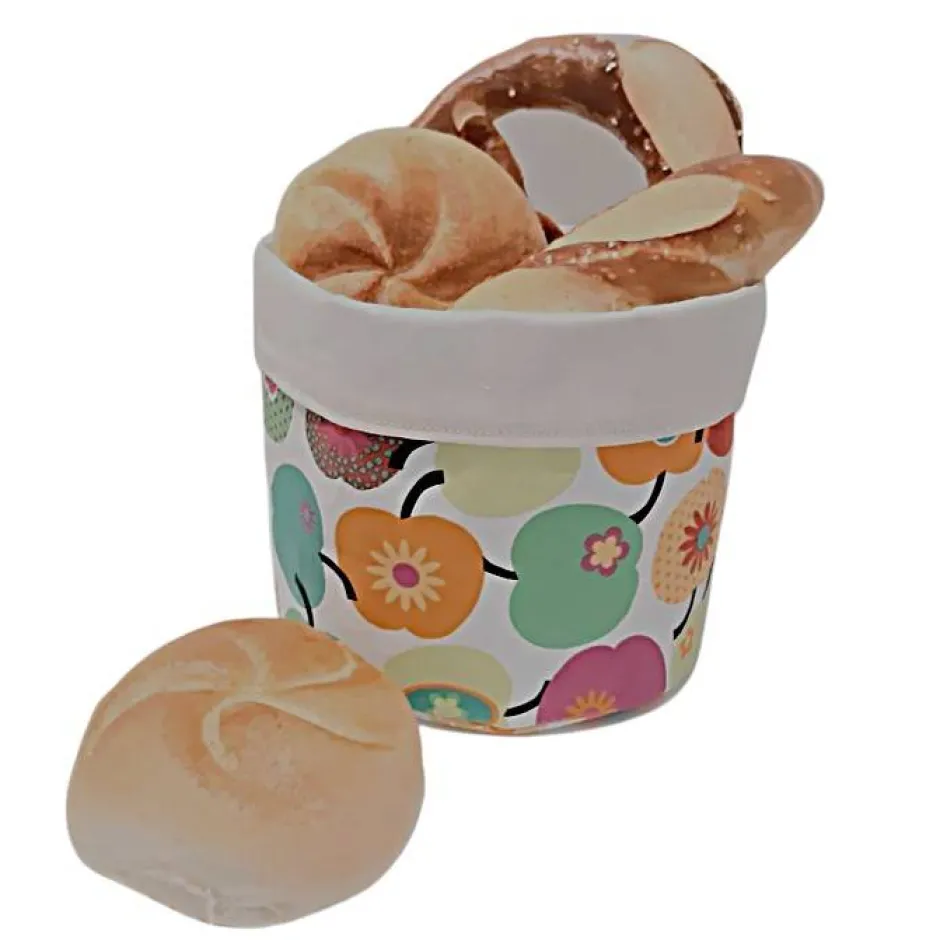 Utensilos & Körbchen^Afrosteff Stoffkorb, Brotkorb mit Apfel Muster