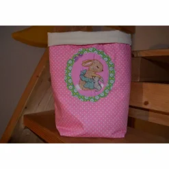 Textil-Brotkörbe^Loops & andere Nähigkeiten Stoffkorb Brotkorb Utensilo Hase Häschen