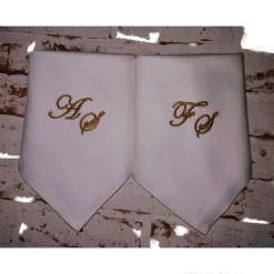 Clearance Stickstube Eckental Stoffservietten Personalisiert mit Monogramm