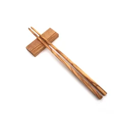 Best medina mood Sushi Essstäbchen Länge 23 cm inklusive Halter, Chopsticks, handgefertigt aus Olivenholz, Hochwertig, Geschenk.