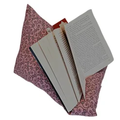 Afrosteff Tabletkissen, Handysitzsack, Buchkissen rosa geblümt