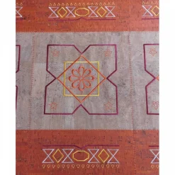 Best Deko und Taschen Tischläufer aus Kork ca. 50 cm x 80 cm außergewöhnlich extravagant bestickt Tischdecke Tischschmuck  / Geschenkidee Hoch