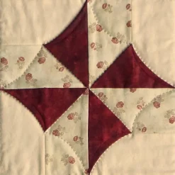 Clearance Patchwork-Handmade Tischläufer mit 3-D-Windrädchen