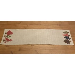 Clearance Wunderkinder Tischläufer, Tischdecke, WEIHNACHTEN mit fröhlich-bunten Applikationen Tannenbaum, Nikolaus, 36x140, versandfertig