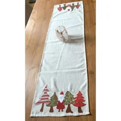 Clearance Wunderkinder Tischläufer, Tischdecke, WEIHNACHTEN mit  Applikationen Tannenbaum, Nikolaus, 36x140, versandfertig