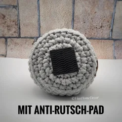 Best ViasHomeDecor Türstopper gehäkelt mit Schlaufe – auch als Fensterstopper oder Buchstütze