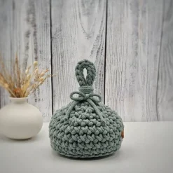 Best ViasHomeDecor Türstopper gehäkelt mit Schlaufe – auch als Fensterstopper oder Buchstütze