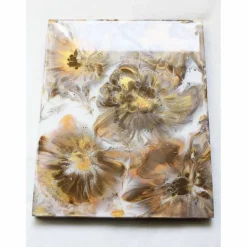 Best KARObeads Wandbild "Blumen", handgefertigt, Acryl-/Resinart, mixed media, Wallhangart
