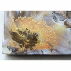 Best KARObeads Wandbild "Blumen", handgefertigt, Acryl-/Resinart, mixed media, Wallhangart