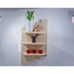 Wandregale^Schlüter Home Design Wandregal aus Palette, Wohndeko, Wandschmuck, Palettenmöbel, einzigartig, Holz, Wohndeko, Holzregal, Palettenholz Regal,
