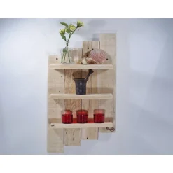 Wandregale^Schlüter Home Design Wandregal aus Palette, Wohndeko, Wandschmuck, Palettenmöbel, einzigartig, Holz, Wohndeko, Holzregal, Palettenholz Regal,