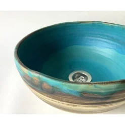 Waschbecken & Badewannen^Atelier Schoening Waschbecken Karibik  Ø 29 cm Höhe 13 cm