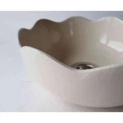 Waschbecken & Badewannen^Atelier Schoening Wellerand Waschbecken / weiß / creme    Ø 25 cm Höhe 10 cm