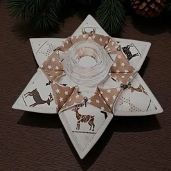 Afrosteff Winterlicher Tischkranz