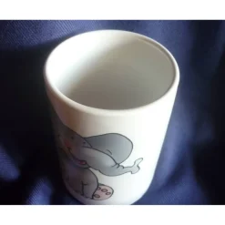 Badutensilos^Keramikarte Zahnbecher,Zahnputzbecher Elefant,Mädchen,Junge,Zahn,Baddeco,Badezimmer,Hände,waschen,Zahnbürste,