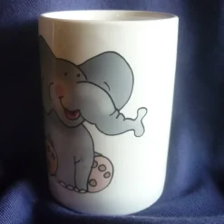 Badutensilos^Keramikarte Zahnbecher,Zahnputzbecher Elefant,Mädchen,Junge,Zahn,Baddeco,Badezimmer,Hände,waschen,Zahnbürste,
